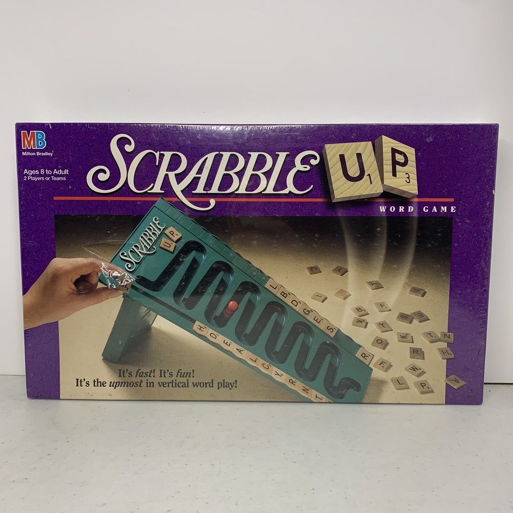 Scrabble Up‎ Vertical Word Game Milton Bradley 1996 Vintage Fast-Paced Fun
